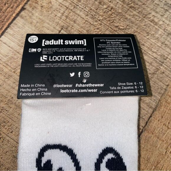 Rick and morty Socks jeremys therapy socks Nwt - Picture 6 of 6